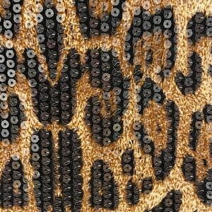 Cheetah sequin mini dress NWT